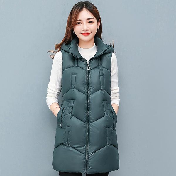 women's vests autumn winter long vest women waistcoat 2021 fashion sleeveless jacket female hooded casual warm coat high quality, Black;white
women's vests autumn winter long vest women waistcoat 2021 fashion sleeveless jacket female hooded casual warm coat high quality, Black;white