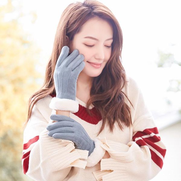 fingerless gloves winter women touch screen double thick plush female cashmere mittens ladies windproof driving suede, Blue;gray
fingerless gloves winter women touch screen double thick plush female cashmere mittens ladies windproof driving suede, Blue;gray