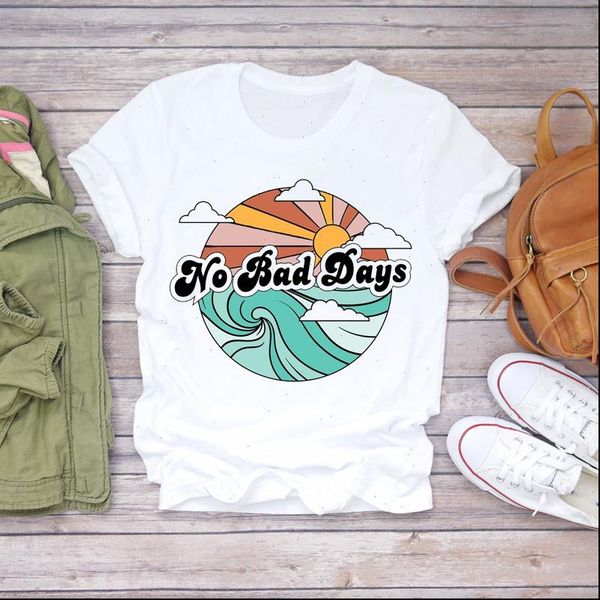 cartoon wave aesthetic clothes women t shirts summer autumn print graphic tee, White
cartoon wave aesthetic clothes women t shirts summer autumn print graphic tee, White