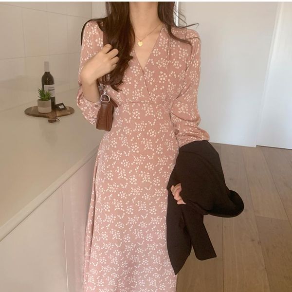 casual dresses vintage korean autumn floral long dress elegant sleeve v-neck slim high waist tunic a-line winter, Black;gray
casual dresses vintage korean autumn floral long dress elegant sleeve v-neck slim high waist tunic a-line winter, Black;gray