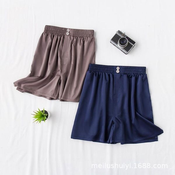 men's pants large size loose silk shorts casual thin section summer breathable pant, Black
men's pants large size loose silk shorts casual thin section summer breathable pant, Black