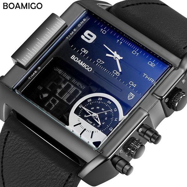 wristwatches boamigo big man quartz wristwatch sport waterproof 3 time zones alarm chronograph led backlight leather square watch men digita, Slivery;brown
wristwatches boamigo big man quartz wristwatch sport waterproof 3 time zones alarm chronograph led backlight leather square watch men digita, Slivery;brown