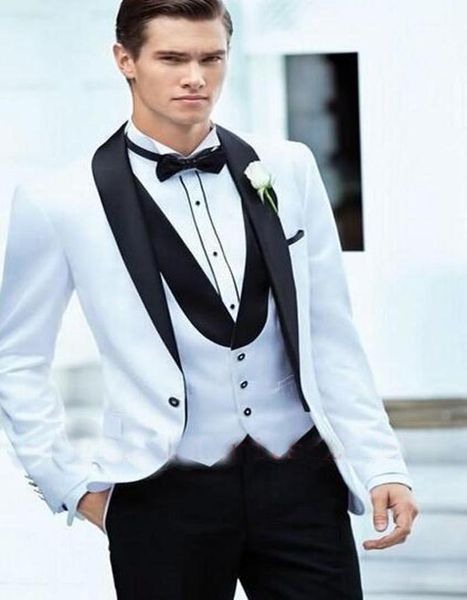 high-grade one button white groom tuxedos black shawl collar man groomsmen men wedding suits(jacket+pants+vest) men's suits & blazers, White;black
high-grade one button white groom tuxedos black shawl collar man groomsmen men wedding suits(jacket+pants+vest) men's suits & blazers, White;black