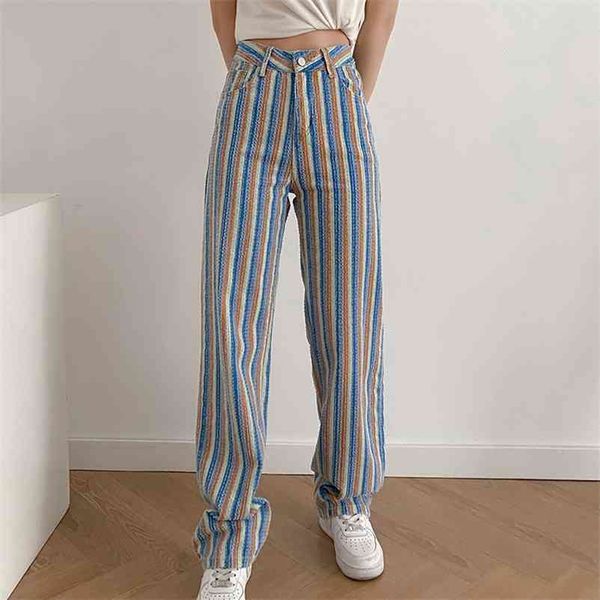 spring pants color vertical stripes slim slimming zipper closure 210524, Black;white
spring pants color vertical stripes slim slimming zipper closure 210524, Black;white