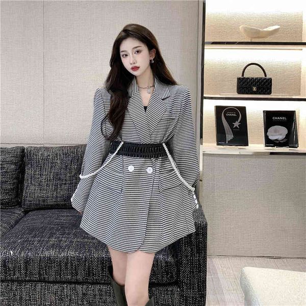 women's suits & blazers autumn and winter new ladies casual loose houndstooth suit jacket + heavy industry pearl sling two-piece 1, White;black
women's suits & blazers autumn and winter new ladies casual loose houndstooth suit jacket + heavy industry pearl sling two-piece 1, White;black