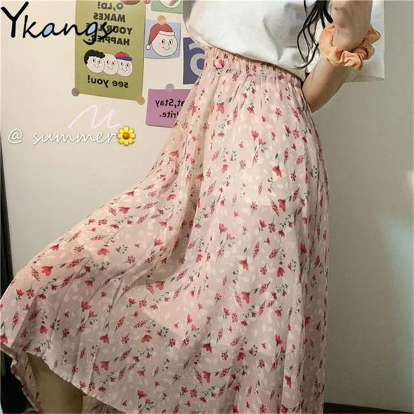skirts vintage floral print a-line pleated long summer chiffon korean skirt 2021 streetwear elastic waist midi, Black
skirts vintage floral print a-line pleated long summer chiffon korean skirt 2021 streetwear elastic waist midi, Black