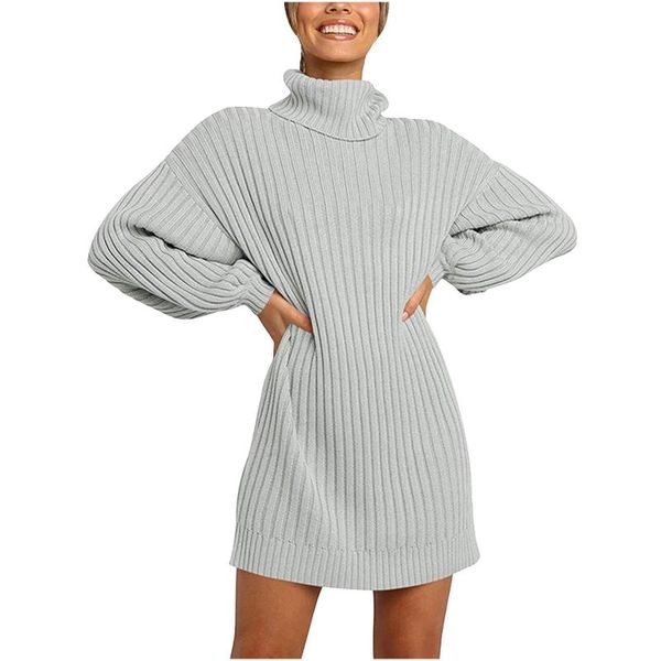 women's sweaters turtleneck long sleeve sweater dress women autumn winter loose tunic knitted casual solid dresses ladies elegant, White;black
women's sweaters turtleneck long sleeve sweater dress women autumn winter loose tunic knitted casual solid dresses ladies elegant, White;black