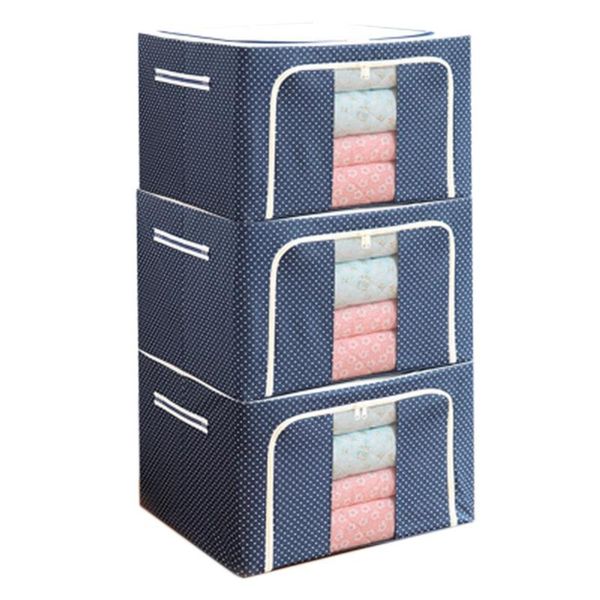 clothing & wardrobe storage 3-piece 72l blue dot pattern closet bag and can hold large capacity quilts, bedding, blankets c
clothing & wardrobe storage 3-piece 72l blue dot pattern closet bag and can hold large capacity quilts, bedding, blankets c