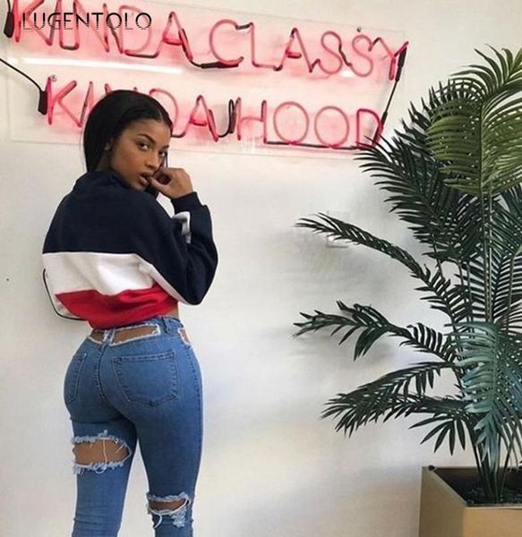 lugentolo women jeans ripped fashion high waist hole solid dark blue casual street female slim long pencil women's
lugentolo women jeans ripped fashion high waist hole solid dark blue casual street female slim long pencil women's