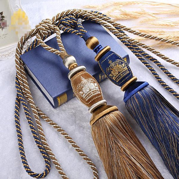 pair curtain tieback luxury european crown embroidery hand made hanging ball long tassel rope buckle strap tie tape back n107 other home dec
pair curtain tieback luxury european crown embroidery hand made hanging ball long tassel rope buckle strap tie tape back n107 other home dec