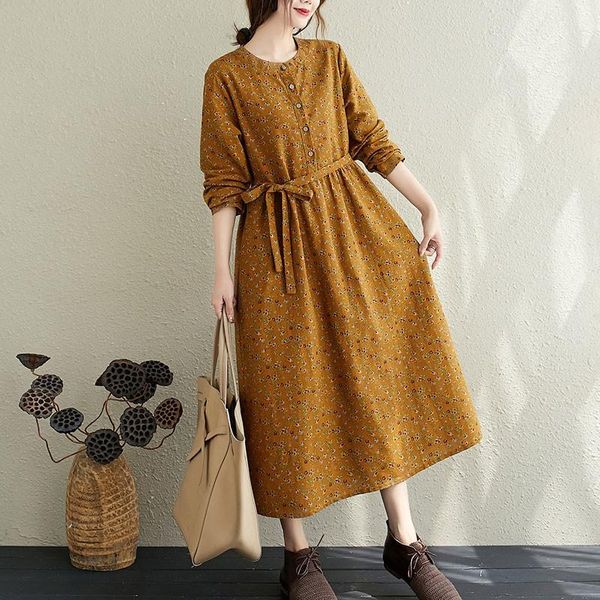 casual dresses women autumn cotton linen long dress arrival 2021 arts style vintage floral print loose ladies elegant a-line s1857, Black;gray
casual dresses women autumn cotton linen long dress arrival 2021 arts style vintage floral print loose ladies elegant a-line s1857, Black;gray