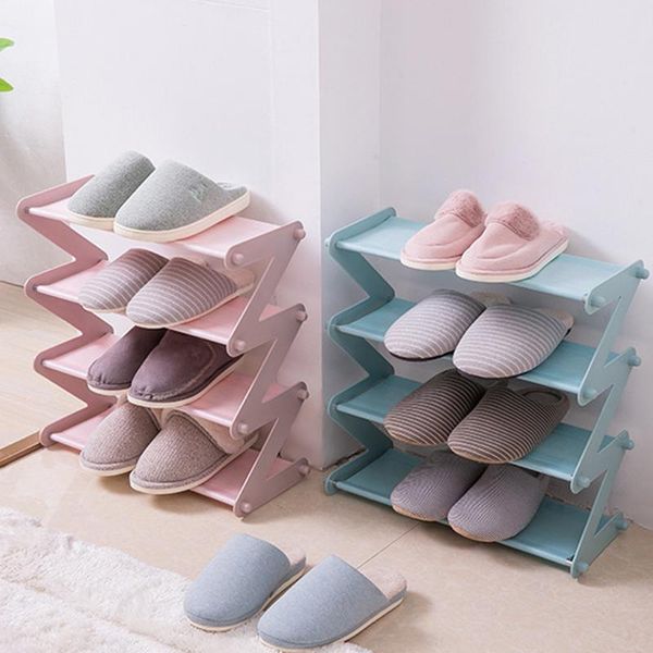 simple assembled shoe rack stainless steel storage shelf for shoes book sundries dorm room bedroom z shape stand organizer clothing & wardro
simple assembled shoe rack stainless steel storage shelf for shoes book sundries dorm room bedroom z shape stand organizer clothing & wardro
