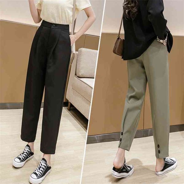 4xl large size suit pants women spring and autumn loose thin high waist trousers casual 210520, Black;white
4xl large size suit pants women spring and autumn loose thin high waist trousers casual 210520, Black;white