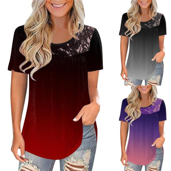 women's t-shirt women short sleeve 3d gradient print t shirt 2021 summer casual loose lace tshirts fashion female tees plus size #t1g, White
women's t-shirt women short sleeve 3d gradient print t shirt 2021 summer casual loose lace tshirts fashion female tees plus size #t1g, White