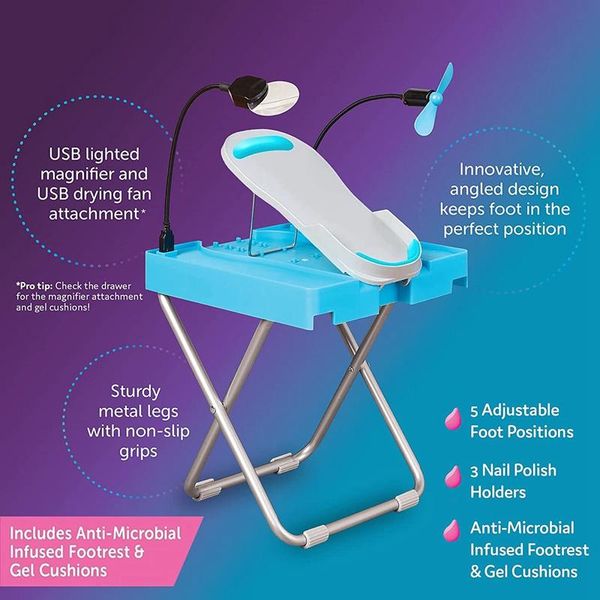 nail art kits beauty footrest for home pedicures treat feet pedicure stand manicure stool with led light magnifier fan non-slip mat
nail art kits beauty footrest for home pedicures treat feet pedicure stand manicure stool with led light magnifier fan non-slip mat