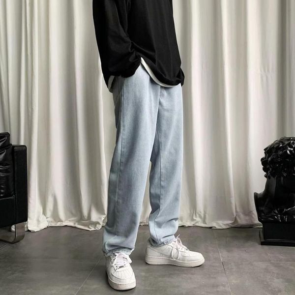 wide-leg jeans men's straight loose ins pants hong kong style trend wild retro drape mopping old daddy trousers, Blue
wide-leg jeans men's straight loose ins pants hong kong style trend wild retro drape mopping old daddy trousers, Blue