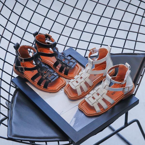 sandals children's 2021 summer roman shoes high-little girl princess baby toddler, Black;red 
sandals children's 2021 summer roman shoes high-little girl princess baby toddler, Black;red