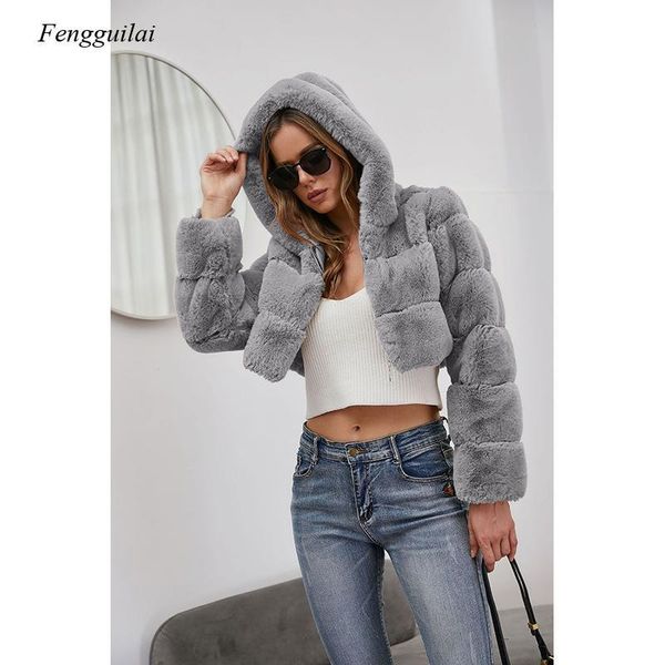 women's fur & faux women hoodie coat autumn winter fluffy short warm jacket overcoat ladies outerwear, Black
women's fur & faux women hoodie coat autumn winter fluffy short warm jacket overcoat ladies outerwear, Black