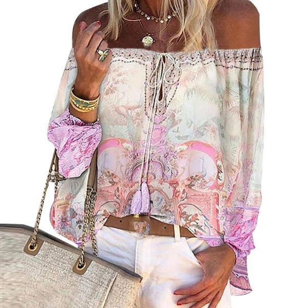 spring 2021 fashion women slash neck loose t-shirts long sleeve off shoulder floral print hollow out lace up women's t-shirt, White
spring 2021 fashion women slash neck loose t-shirts long sleeve off shoulder floral print hollow out lace up women's t-shirt, White