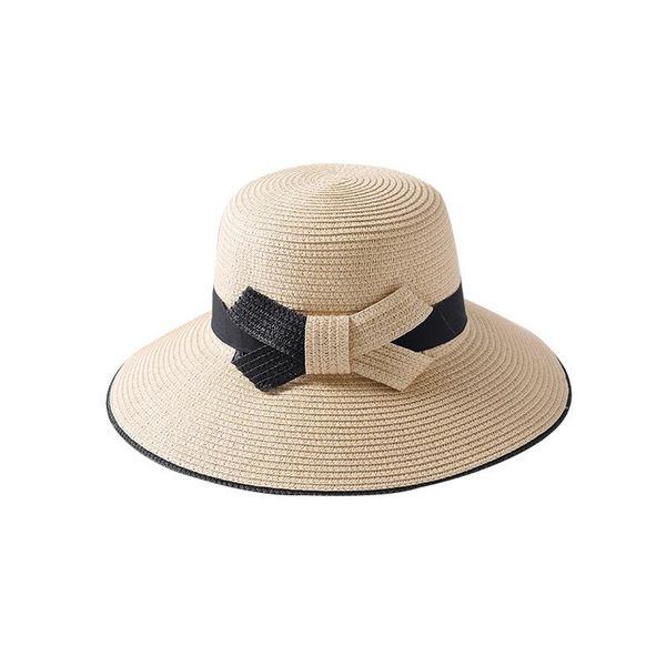 Woman Solid Panama Bohemian Straw Sunhats Fashion Summer Hat Sun Floppy Beach Wide Large Brim Cap Hats UV For Women, Blue;gray
Woman Solid Panama Bohemian Straw Sunhats Fashion Summer Hat Sun Floppy Beach Wide Large Brim Cap Hats UV For Women, Blue;gray