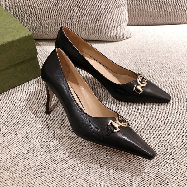 2021ss chain reaction luxury designer women fashion popular designer trend female shoes size 35-40, Black