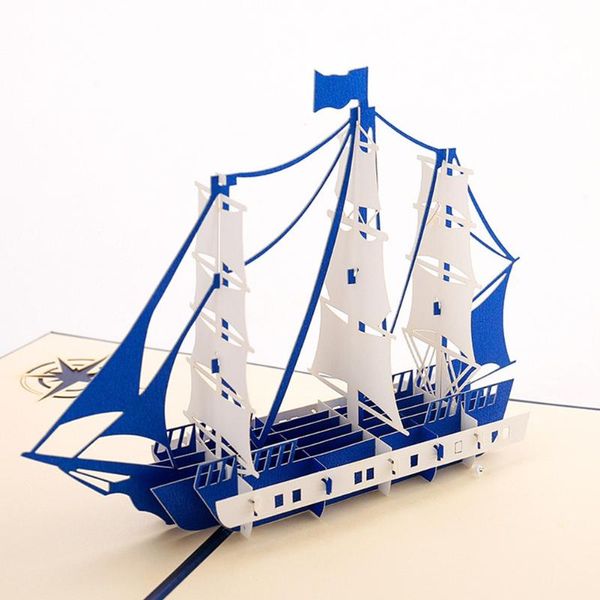greeting cards handmade blue cover boat craft oranment sailing ship and sea wave paper postcard birthday bussiness party gift
greeting cards handmade blue cover boat craft oranment sailing ship and sea wave paper postcard birthday bussiness party gift
