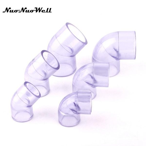 watering equipments 1pcs nuonuowell transparent plastic upvc 90/45 degree equal elbow hose connector for garden irrigation pipe/tube parts
watering equipments 1pcs nuonuowell transparent plastic upvc 90/45 degree equal elbow hose connector for garden irrigation pipe/tube parts
