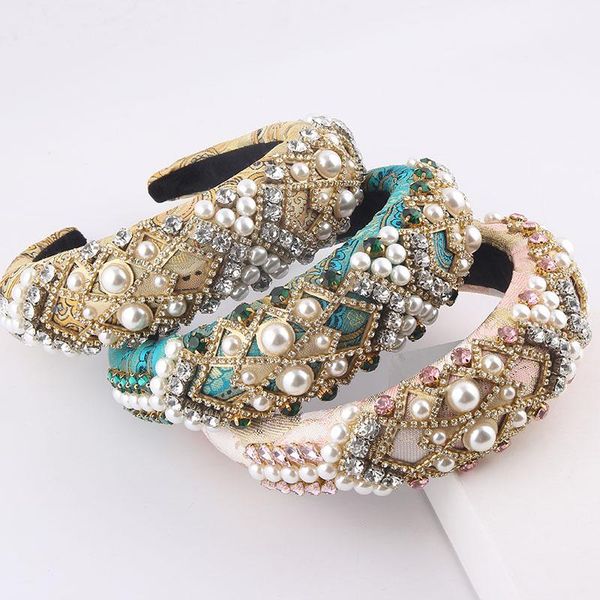 hair clips & barrettes pearl mesh beautiful headband exaggerated sponge baroque inlaid with rhinestones and accessories 860, Golden;silver
hair clips & barrettes pearl mesh beautiful headband exaggerated sponge baroque inlaid with rhinestones and accessories 860, Golden;silver