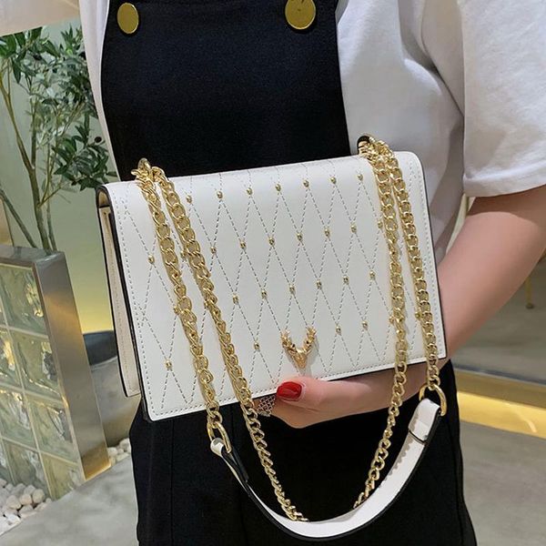 evening bags chic chain rivet women's shoulder bag luxury design crossbody for women 2021 fashion solid pu leather ladies messenger
evening bags chic chain rivet women's shoulder bag luxury design crossbody for women 2021 fashion solid pu leather ladies messenger