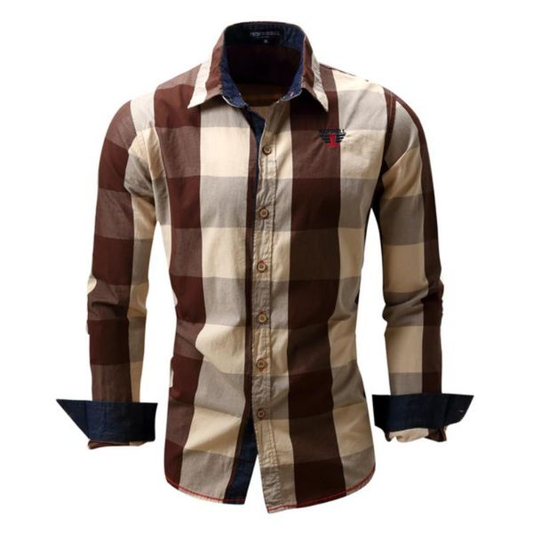 men's casual shirts cotton long sleeve no pockets plaid shirt spring autumn turn-down collar camisa masculina vintage, White;black
men's casual shirts cotton long sleeve no pockets plaid shirt spring autumn turn-down collar camisa masculina vintage, White;black