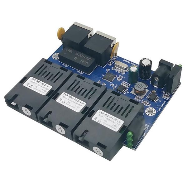 fiber optic equipment -3sc2e reverse poe fast erhetnet 10/100m ethernet switch 3 port sc 25km2utp rj45 fiberoptical pcba us plug
fiber optic equipment -3sc2e reverse poe fast erhetnet 10/100m ethernet switch 3 port sc 25km2utp rj45 fiberoptical pcba us plug