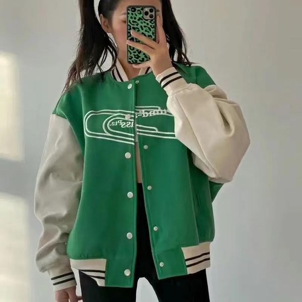 women's jackets winter jacket 2021 clothing sweet cool style long sleeve vintage design baseball coat for women, Black;brown
women's jackets winter jacket 2021 clothing sweet cool style long sleeve vintage design baseball coat for women, Black;brown