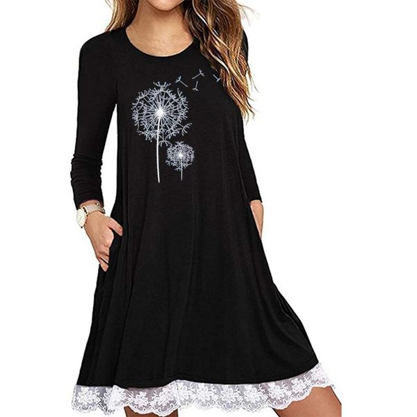 casual dresses 2021 lace up blouse dress women clothes summer long sleeve printed loose with pockets ladies mini, Black;gray
casual dresses 2021 lace up blouse dress women clothes summer long sleeve printed loose with pockets ladies mini, Black;gray