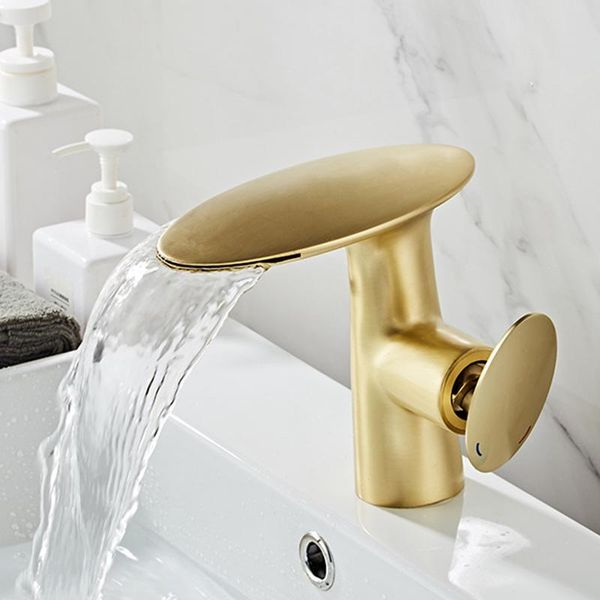 bathroom sink faucets basin faucet brush gold/white/black/chrome brass unique design mixer tap and cold water waterfall
bathroom sink faucets basin faucet brush gold/white/black/chrome brass unique design mixer tap and cold water waterfall