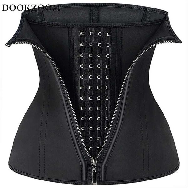 latex waist trainer corset zipper cincher slimming belly belt tummy trimmer shaper women control sheath girdle strap black hooks 211220, Black;white
latex waist trainer corset zipper cincher slimming belly belt tummy trimmer shaper women control sheath girdle strap black hooks 211220, Black;white