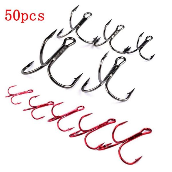 50pcs treble barbed hooks high carbon steel fishhooks outdoor saltwater freshwater fishing tools lm
50pcs treble barbed hooks high carbon steel fishhooks outdoor saltwater freshwater fishing tools lm