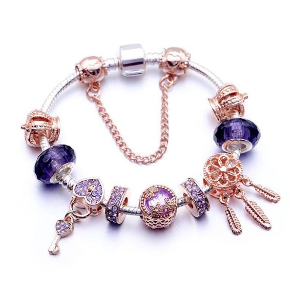 murano rose gold beads bracelets dangle for women fit pandora style original diy jewelry, Black
murano rose gold beads bracelets dangle for women fit pandora style original diy jewelry, Black