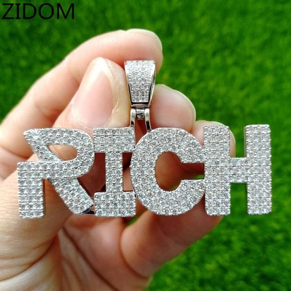 men hip hop iced out bling rich words pendant necklaces zircon hiphop necklace fashion jewelry drop, Silver
men hip hop iced out bling rich words pendant necklaces zircon hiphop necklace fashion jewelry drop, Silver