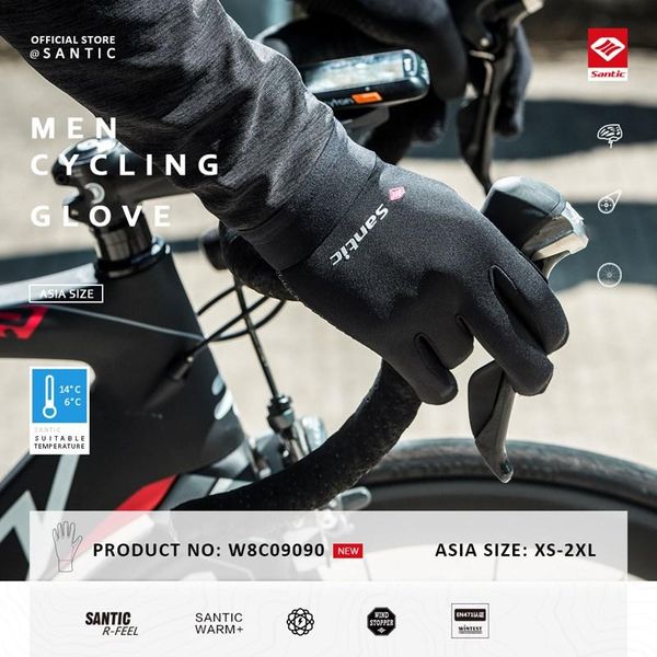 santic bicycle gloves quick dry windproof shockproof winter cycling men full finger touch mtb bike asian size, Black
santic bicycle gloves quick dry windproof shockproof winter cycling men full finger touch mtb bike asian size, Black