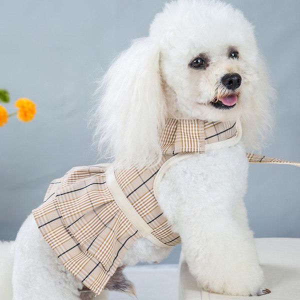 dog apparel cat dress clothes with leash pet breathable mesh plaid skirt coat comfortable anti-lost dresses for small
dog apparel cat dress clothes with leash pet breathable mesh plaid skirt coat comfortable anti-lost dresses for small