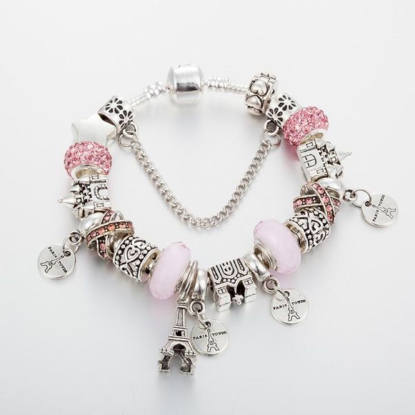 charm bracelets annapaer 2021 awesome arrival handmade eiffel tower chic murano grass beads bracelet for women gifts b17081, Golden;silver
charm bracelets annapaer 2021 awesome arrival handmade eiffel tower chic murano grass beads bracelet for women gifts b17081, Golden;silver