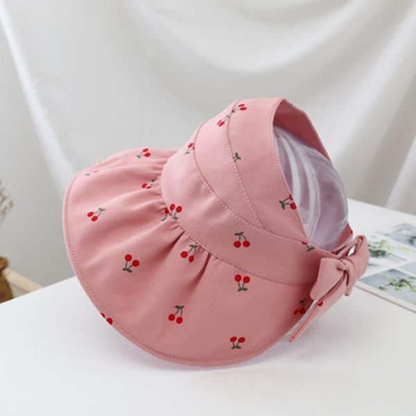 caps & hats 3~9 years girl anti uv big visor summer thin design sunscreen cap spring empty with little cherry print c234, Yellow
caps & hats 3~9 years girl anti uv big visor summer thin design sunscreen cap spring empty with little cherry print c234, Yellow