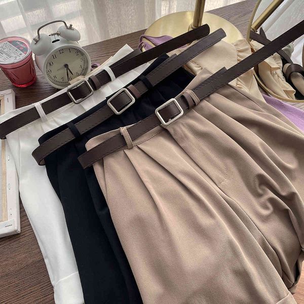 women's shorts summer ~ loose 2021 wide leg show thin high waist casual pants, White;black
women's shorts summer ~ loose 2021 wide leg show thin high waist casual pants, White;black
