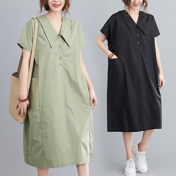 arrive summer maternity dress woman v-neck loose version large size dresses pregnant md-03000, White
arrive summer maternity dress woman v-neck loose version large size dresses pregnant md-03000, White