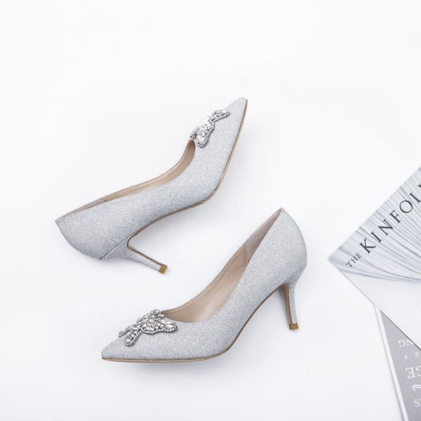 pointed single shoes female fine with 2021 spring and summer shallow mouth crystal bridesmaid high-heeled wedding dress, Black
pointed single shoes female fine with 2021 spring and summer shallow mouth crystal bridesmaid high-heeled wedding dress, Black
