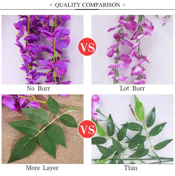 decorative flowers & wreaths luyue 50pcs lot artificial wisteria silk green garland simulation vine fake home garden decoration wedding part
decorative flowers & wreaths luyue 50pcs lot artificial wisteria silk green garland simulation vine fake home garden decoration wedding part