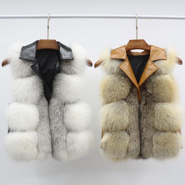 women's fur & faux genuine vest sheepskin leather collar gilet sleeveless fashion real coat, Black
women's fur & faux genuine vest sheepskin leather collar gilet sleeveless fashion real coat, Black