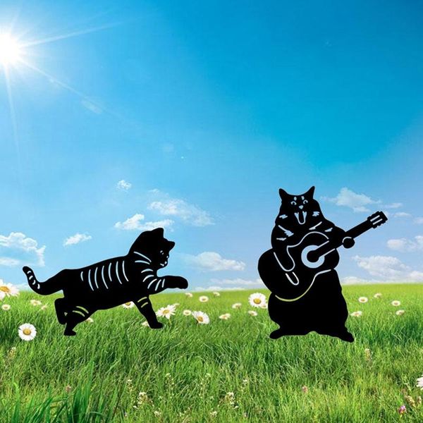 novelty items 2 pcs acrylic cat silhouette yard stake art decor black puppy ground insert manor lawn guitar set
novelty items 2 pcs acrylic cat silhouette yard stake art decor black puppy ground insert manor lawn guitar set