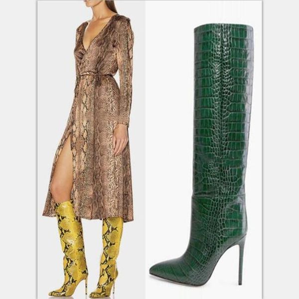 boots crocodile snakeskin knee high women botas mujer invierno 2021 winter shoes heel altas sobre rodilla, Black
boots crocodile snakeskin knee high women botas mujer invierno 2021 winter shoes heel altas sobre rodilla, Black