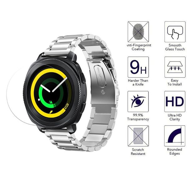 watch bands tempered glass film screen protector for samsung gear sport s4 smartwatch accessories, Black;brown
watch bands tempered glass film screen protector for samsung gear sport s4 smartwatch accessories, Black;brown